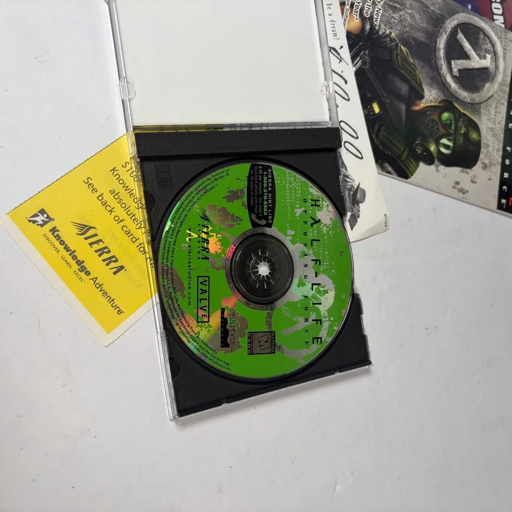 Half-Life Opposing Force PC CD-ROM Big Box Expansion Pack Sierra 1999 Complete